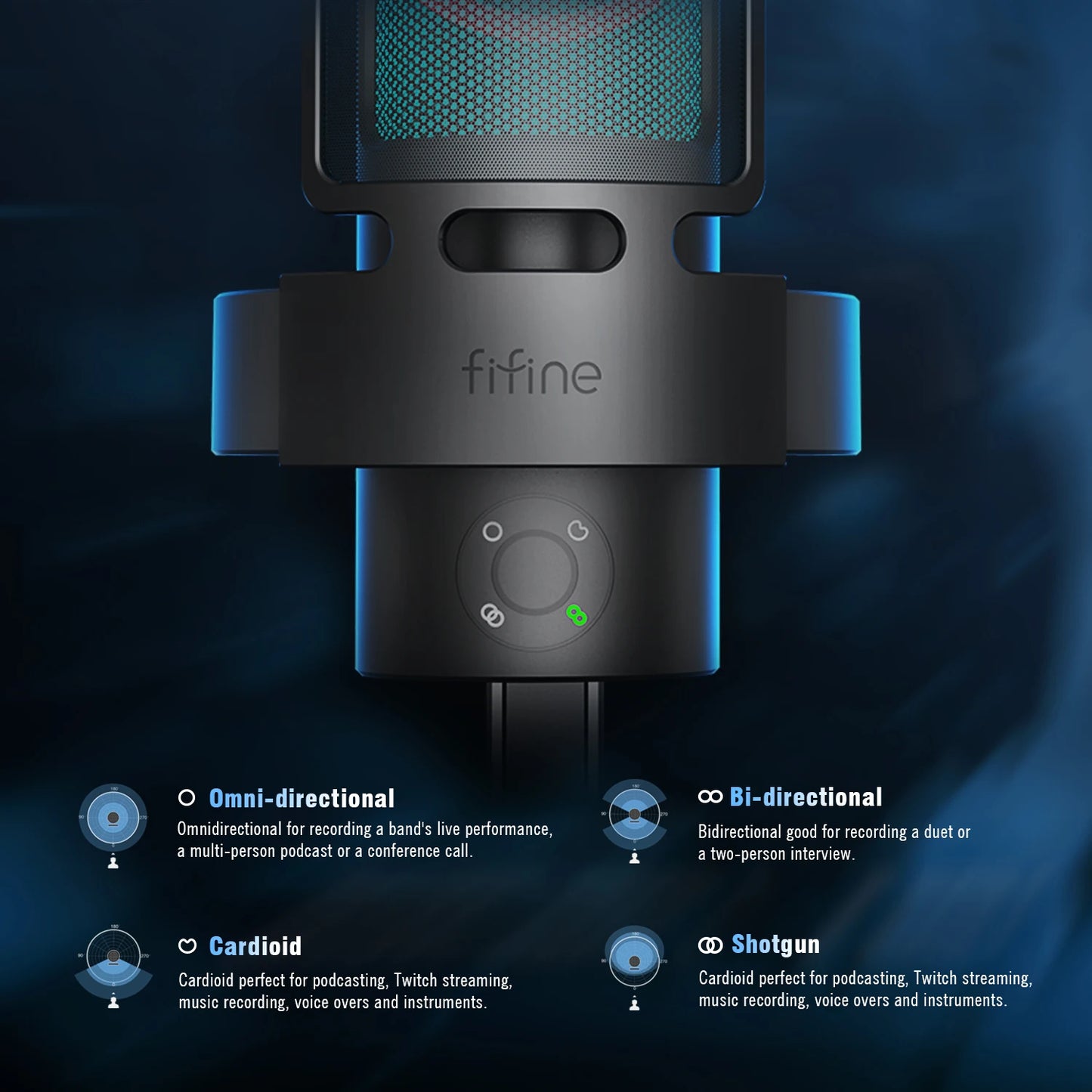 Microfono Gamer Fifine Ampligame A8